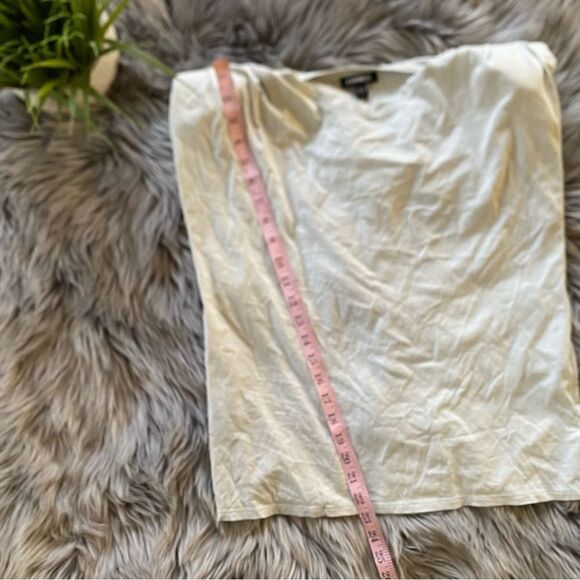 Express Green Crew Neck Shoulder Padded Muscle Tee, S - Picture 9 of 12